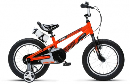 16" Велосипед Royal Baby Freestyle Space №1, рама алюминий, 1ск., V-brake, оранжевый